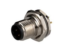 t4140412041-000 TE Connectivity Circular Connector, 4 Contacts, Rear, M12 Connector, Socket, Male, IP67, M12 Series