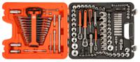 s138 Bahco 138-Piece Imperial, Metric 1/2 in; 1/4 in; 3/8 in Deep Socket/Standard Socket/Spanner/Allen Key/Bit Set with