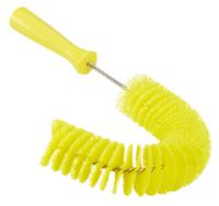 53726 Vikan Medium Bristle Yellow Scrubbing Brush, 25mm bristle length, Polyester bristle material