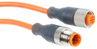 rstrkt4-072 Lumberg Automation Male M12 to Female 4 way M12 Sensor Actuator Cable, 2 m