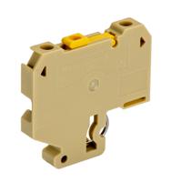 0412160000 Weidmuller  SAKR Series Beige, Yellow, 4mm², Single-Level, Screw Termination