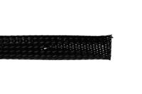 hegpx12-bk-rl-30mt HellermannTyton Expandable Braided PET Black Cable Sleeve, 12mm Diameter, 30m Length