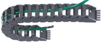 z1630750 Igus e-chain, Z16 Black Cable Chain - Flexible Slot, W50.5 mm x D39mm, L1m, 75 mm Min. Bend Radius, Igumid NB