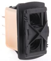 kr47cakxxg APEM DPDT, (On)-Off-(On) Rocker Switch Panel Mount