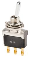 ftf0904 TE Connectivity Toggle Switch, Panel Mount, On-(On), SPDT, Solder Terminal, 125V ac