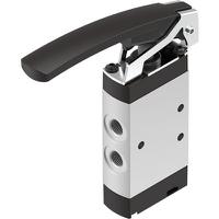 vhef-l-m52-m-g18 Festo Manual 5/2-way, monostable Pneumatic Manual Control Valve VHEF Series, G 1/8, 2.5mm, 4500001