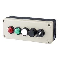 fb3w-512z Idec Grey Polycarbonate FB Enclosure - 5 Hole 22mm Diameter