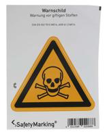 210163 Wolk Self-Adhesive Hazardous Substances Hazard Warning Sign