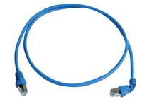 l00000a0198 Telegartner, 1m Cat6a, Blue RJ45 to Male RJ45 Male, S/FTP Shielded, Terminated LSZH Sheath