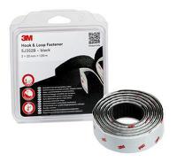 sj352b 3M Black Hook & Loop Tape, 25mm x 1.25m