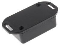 1551gflbk Hammond 1551 Series Black ABS Enclosure, IP54, Flanged, Black Lid, 50 x 35 x 20mm