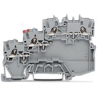 2000-5310101-000 WAGO 2000-5310/101-000 TOPJOB S Series Grey, 1mm², 3-Level, Push-In Cage Clamp Termination