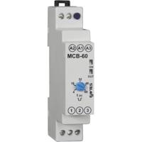 mcb-60 ENTES MCB Series DIN Rail Mount Timer Relay, 12 → 240V ac, 1-Contact, 4 sec → 30 sec, SPDT