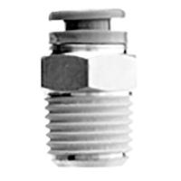 krh10-03s SMC KR Series Male Connector, 10 mm to R 3/8 Male, Threaded-to-Tube Connection Style, KRH10-03S