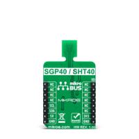 mikroe-4558 MikroElektronika Environment 2 Click Add On Board for SGP40, SHT40 mikroBUS Socket