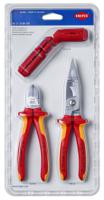 00-31-30-bk-v01 Knipex 3 Piece Electrician Tool Kit Tool Kit