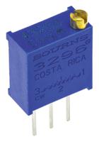 3296w-1-501lf 500Ω, Through Hole Trimmer Potentiometer 0.5W Top Adjust Bourns, 3296