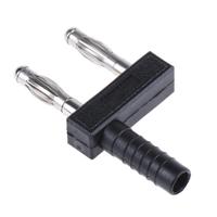 201010-21 Staubli Black Male Banana Plug, 4 mm Connector, 32A, 30 V, 60V dc, Nickel Plating