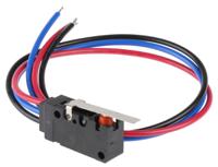 d2vw-5l1-1ms Omron Hinge Lever Micro Switch, Wire Lead Terminal, 3 A @ 125 V ac, SP-CO, IP67
