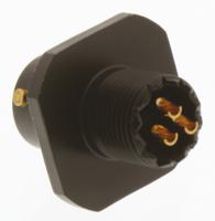 62gb-51t08-33pn Amphenol Limited, 62GB 3 Way Cable Mount MIL Spec Circular Connector Receptacle, Pin Contacts,Shell Size 8, Bayonet