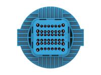 2-2366509-4 TE Connectivity, 2-2366509 Connector Housing Receptacle Blue Cable Mount 48 Way, Cable Termination