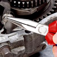 25-02-160 Knipex Long Nose Pliers, 160 mm Overall, Straight Tip, 50mm Jaw