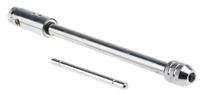444-930 RS PRO Long Ratchet Tap Wrench Steel #6 → 1/4 in (ISO), 1/4 in (DIN) UNF, 1/8 → 1/4 in (DIN) BSW, 4BA