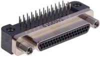 gmr7590-37p-1bsn Glenair GMR7590 37 Way Right Angle Through Hole D-sub Connector Plug, 1.91mm Pitch