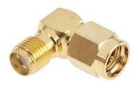 878-2362 RS PRO Right Angle 50Ω RF Adapter SMA Plug to SMA Socket 12.4GHz