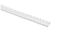 164-21108-heladuct-flex20sk-pp-wh HellermannTyton HTC White Slotted Flexible Panel Trunking - Flexible Slot, W24 mm x D20mm, L0.5m, Plastic