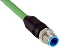 ym2d24-050pn1xleax SICK Male 4 way M12 to Unterminated Free End Sensor Actuator Cable, 5 m
