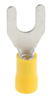 534-474 RS PRO Insulated Crimp Spade Connector, 2.5mm² to 6mm², 12AWG to 10AWG, M6 Stud Size Vinyl, Yellow