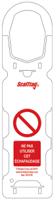scaf-fr-sth-a Brady Red on White Safety Scaffolding Tag, French Language, 10 per Pack