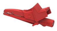 5004lm-iec-r Electro PJP Alligator Clip, Nickel-Plated Steel Contact, 20A, Red