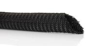 668-1273 RS PRO Braided PET Black Cable Sleeve, 10mm Diameter, 3m Length