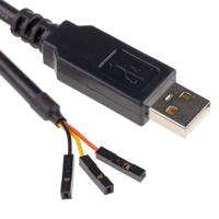 ttl-232r-rpi FTDI Chip 1m USB to UART Cable in Black