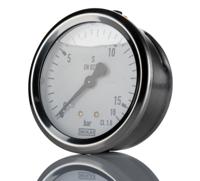 9022430 WIKA G 1/4 Analogue Pressure Gauge 160bar Back Entry 63mm Outside Diameter