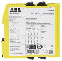 2tla010070r0400-sentry-usr22-24vdc ABB Jokab Sentry USR22 4 Auxiliary Contacts Safety Relay 24V dc, Dual-Channel 4 Safety Contacts