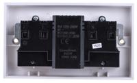 687-7339 RS PRO 13A, BS Fixing, Passive, 2 Gang RCD Socket, Flush Mount , Switched, 230 V ac, White