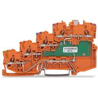 2000-54771102-953 WAGO 2000-5477/1102-953 TOPJOB S Series Orange, 1mm², 4-Level, Push-In Cage Clamp Termination