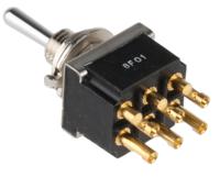 ftpa0904 TE Connectivity Toggle Switch, Panel Mount, On-On-On, DPDT, Solder Terminal, 125V ac