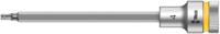05003840001 Wera 1/2 in Drive Bit Socket, Hex Bit, 4mm, 140 mm Overall Length