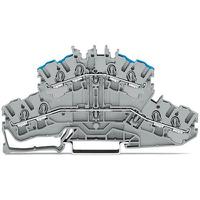 2002-2403 WAGO  TOPJOB S Series Grey, 2.5mm², 2-Level, Push In Termination, ATEX, CSA, IECEx