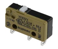 xcg3-z1 Saia-Burgess Plunger Micro Switch, Solder Terminal, 5 A @ 250 V ac, CO, IP40