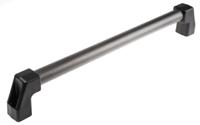 37731 Elesa Black Aluminium Handle 78 mm Height, 38mm Width, 524mm Length
