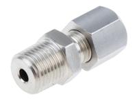 123-5561 RS PRO 1/8 NPT Compression Fitting for Use with Thermocouple or PRT Probe, 3mm Probe, RoHS Compliant Standard
