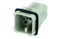 c146-10a008-000-2 Amphenol Industrial D Type Insert, 8 Way, Male, Heavy Mate D, Cable Mount, 42 V