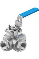 vzbe-34-t-63-f-3t-f04-m-v15v15 Festo Stainless Steel Ball Valve, Ball Valve, Threaded, NPT 3/4 NPTin, 16mm, 63bar Operating Pressure