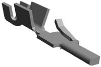338096-1 TE Connectivity Micro-MaTch Series Male Crimp Terminal, 28AWG Min, 24AWG Max