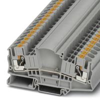 3212183 Phoenix Contact PTMED 6 Series Grey Din Rail Terminal, Single-Level, Push In Termination